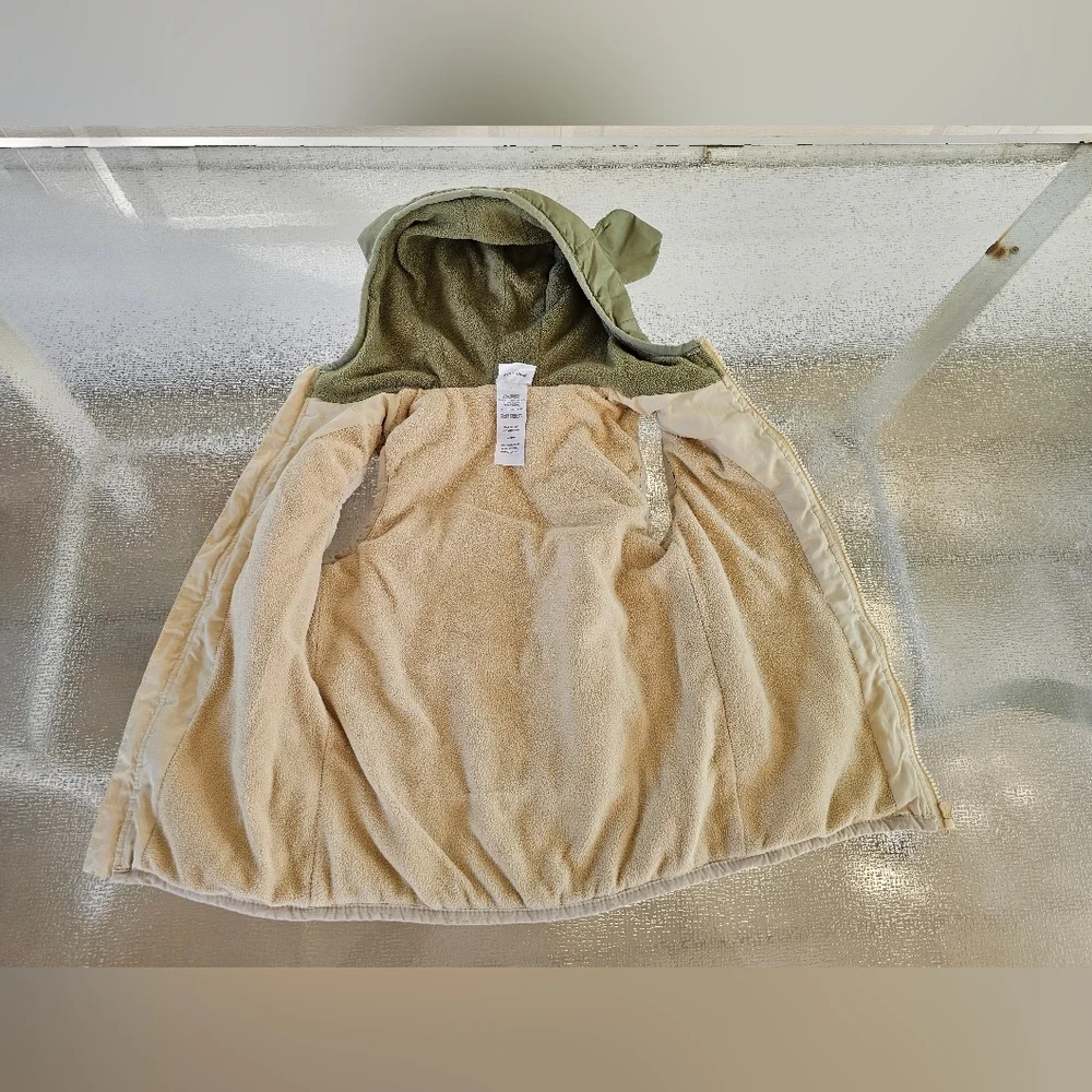 Star Wars Mandalorian Baby Yoda Vest Kids Hooded Puffer Fleece Lined Costume